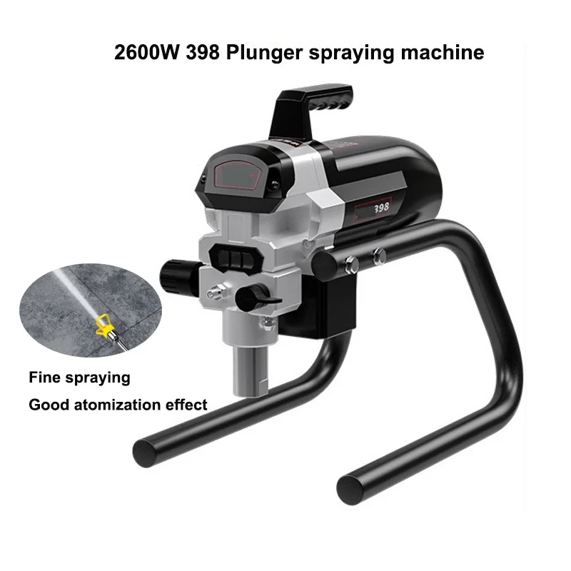 398 Plunger Type Painting Tool 2600W Electric Airless Spraying Sprayer Machine Latex Paint Wall Painter Spray