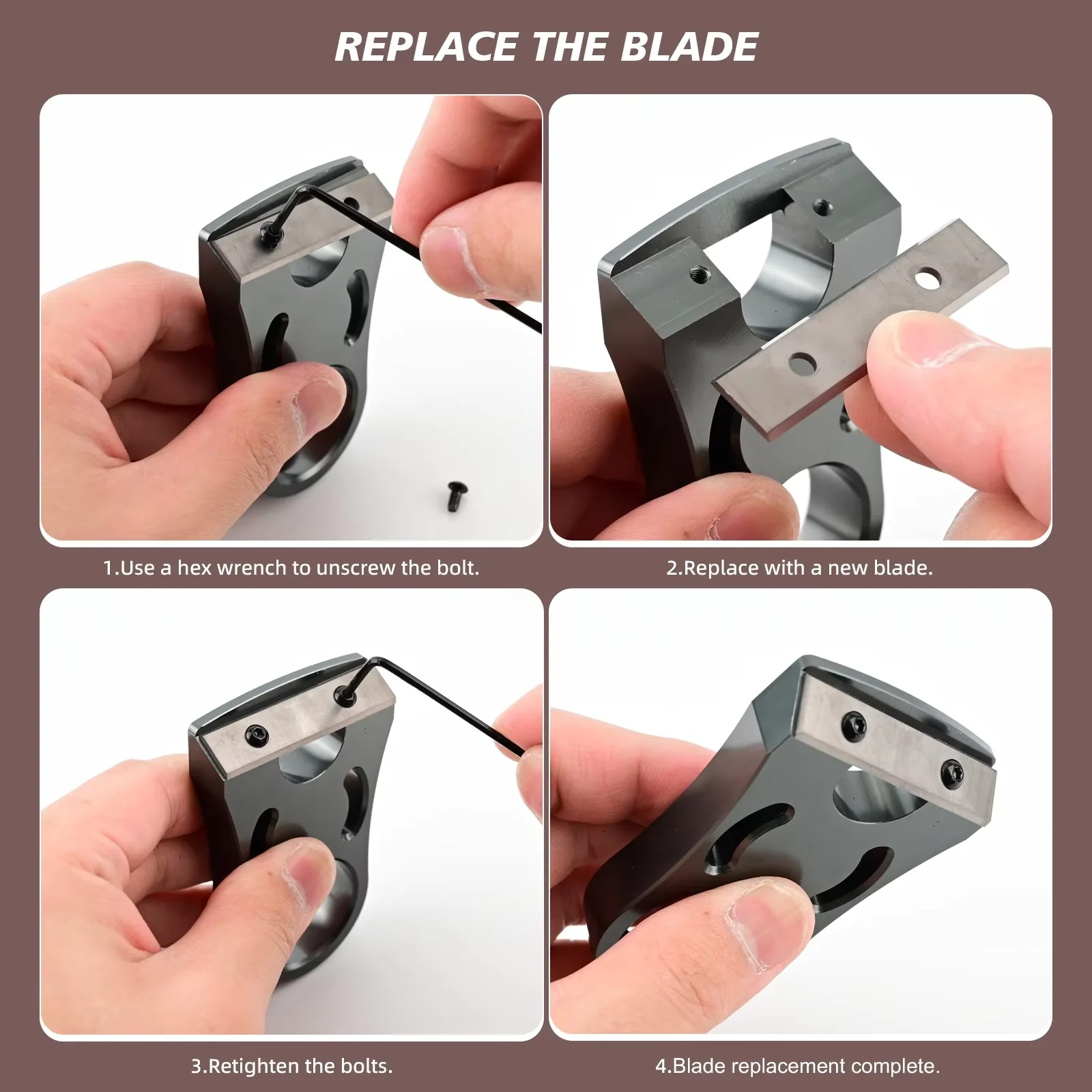 EHDIS Deburring Vinyl Trimming Tool Blade Edge Corner Smoothing Manual Trimmer Scraper Board Side Burrs Removal Tool Blade