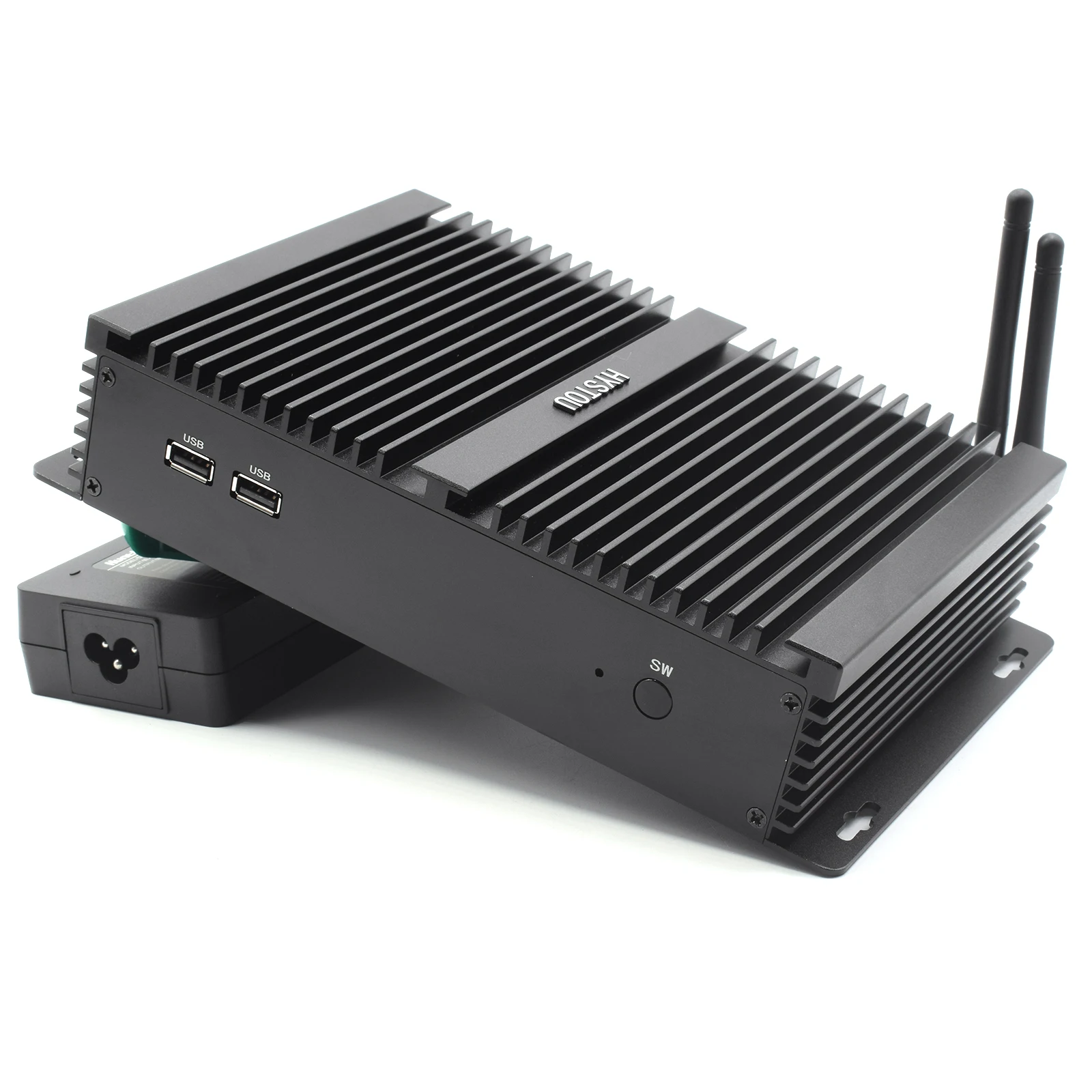 Ce-Lerone J4125 Fast and Stable Industrial Computer Fanless Small PC with DDR4 RAM Chipset andAU US CN Plug Options