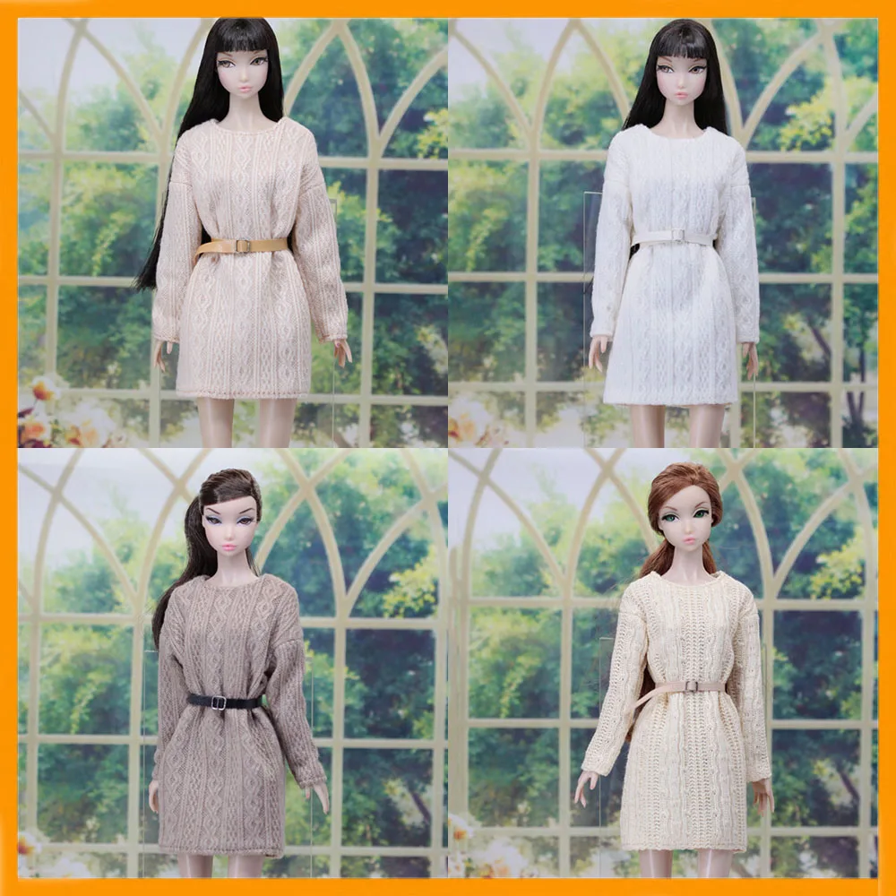 

[30 days shipping] 1/6 Female Casual Loose Knitted Short Dress Family Mom Clothes for Momoko OB FR Nippon PoppyParker Model