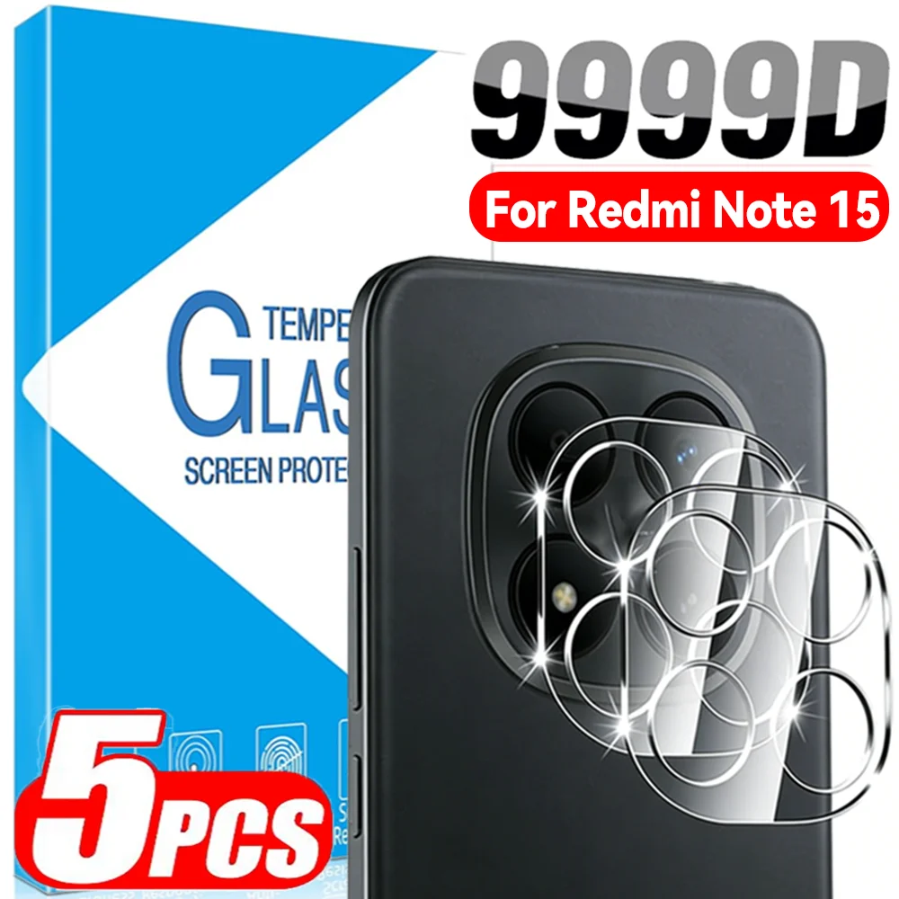 

5-1pcs 9H Tempered Glass for Redmi Note 15 Pro 4G 5G Overseas Edition Camera Lens Protectors Anti-Scratch Protective Lens Film