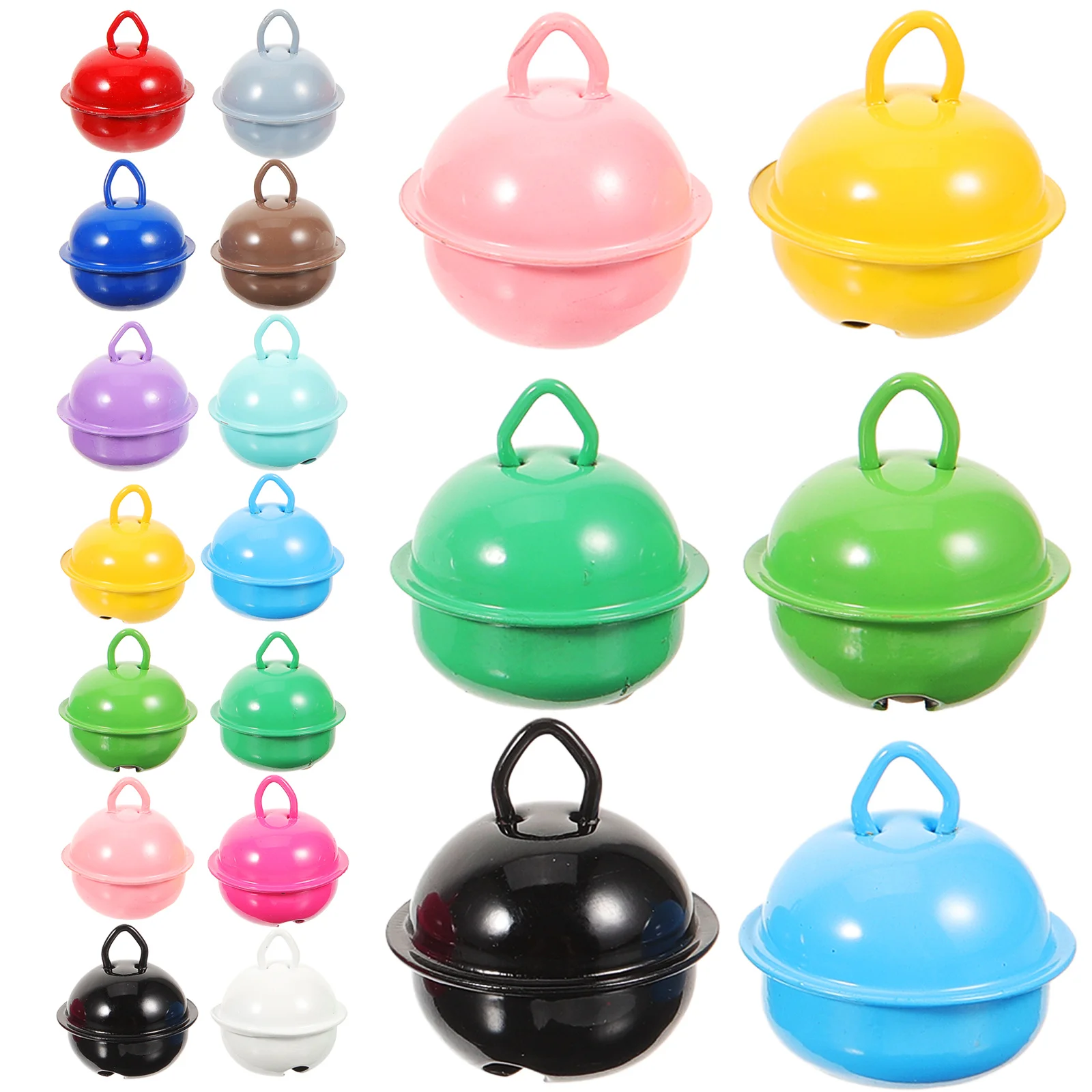 

50Pcs Colorful Iron Jingle Bells DIY Accessories Durable Christmas Tree Ornaments Jewelry Pendant Bracelet Bells