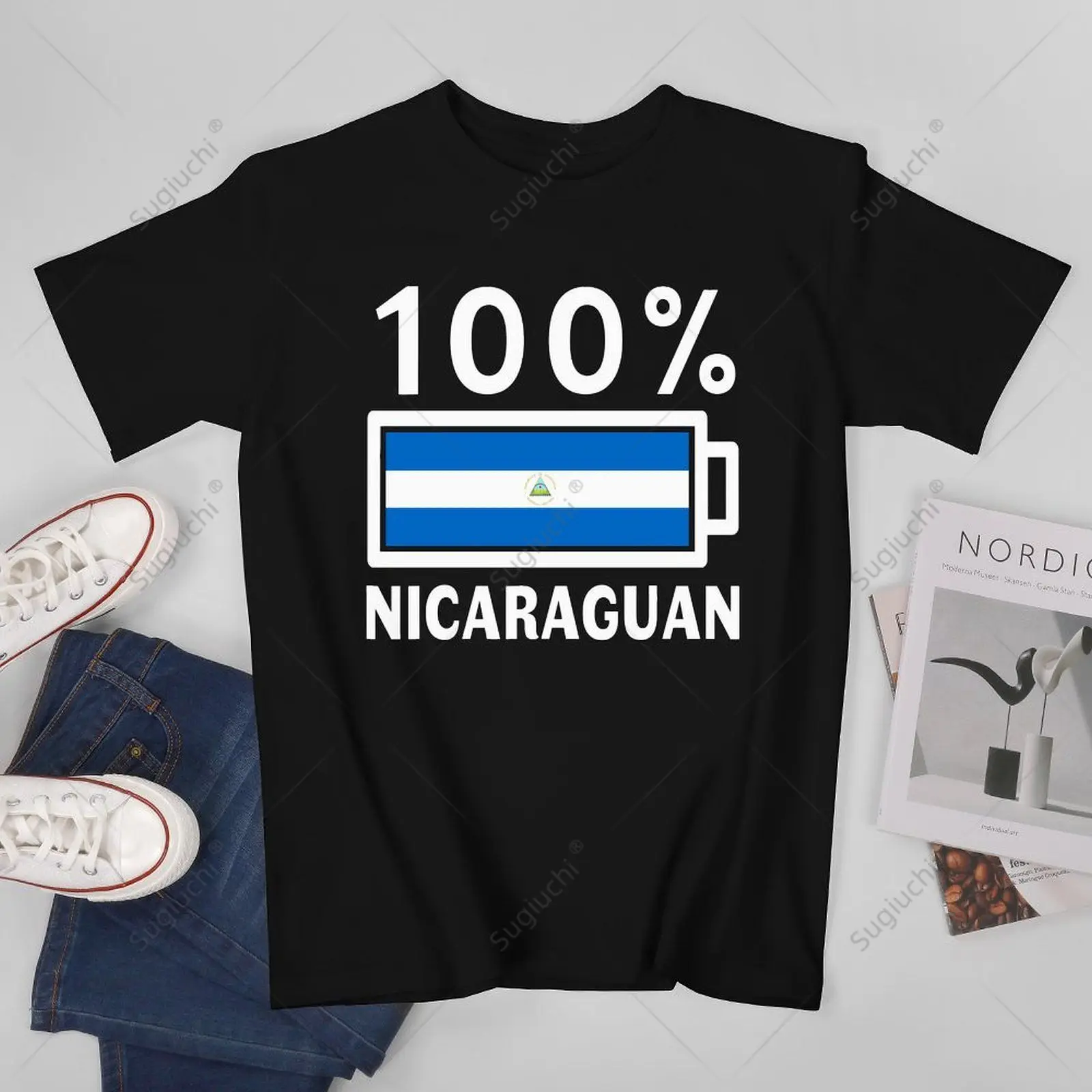 

Unisex Men Nicaragua 100% Nicaraguan Tshirt Tees T Shirts Women Boys 100% Cotton T-Shirt