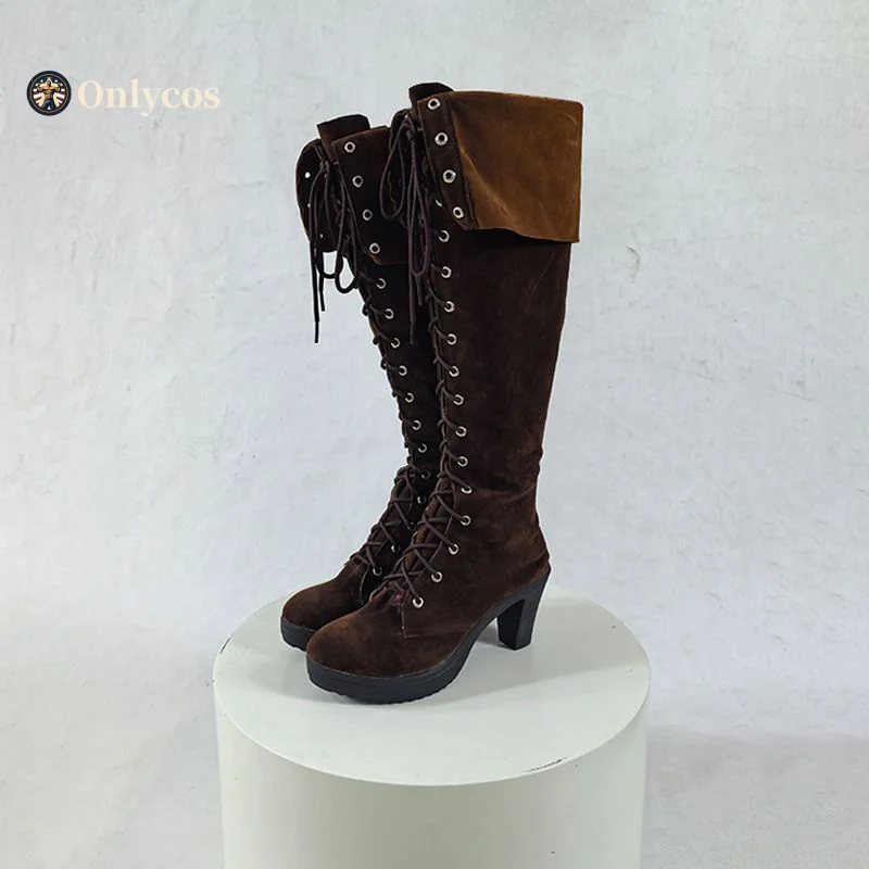 รองเท้าแฟนซีสำหรับคอสเพลย์ตัวละครหญิงจากเกม Devil Cry 4 สำหรับงานปาร์ตี้ฮาโลวีน อุปกรณ์เสริมจาก Onlycos