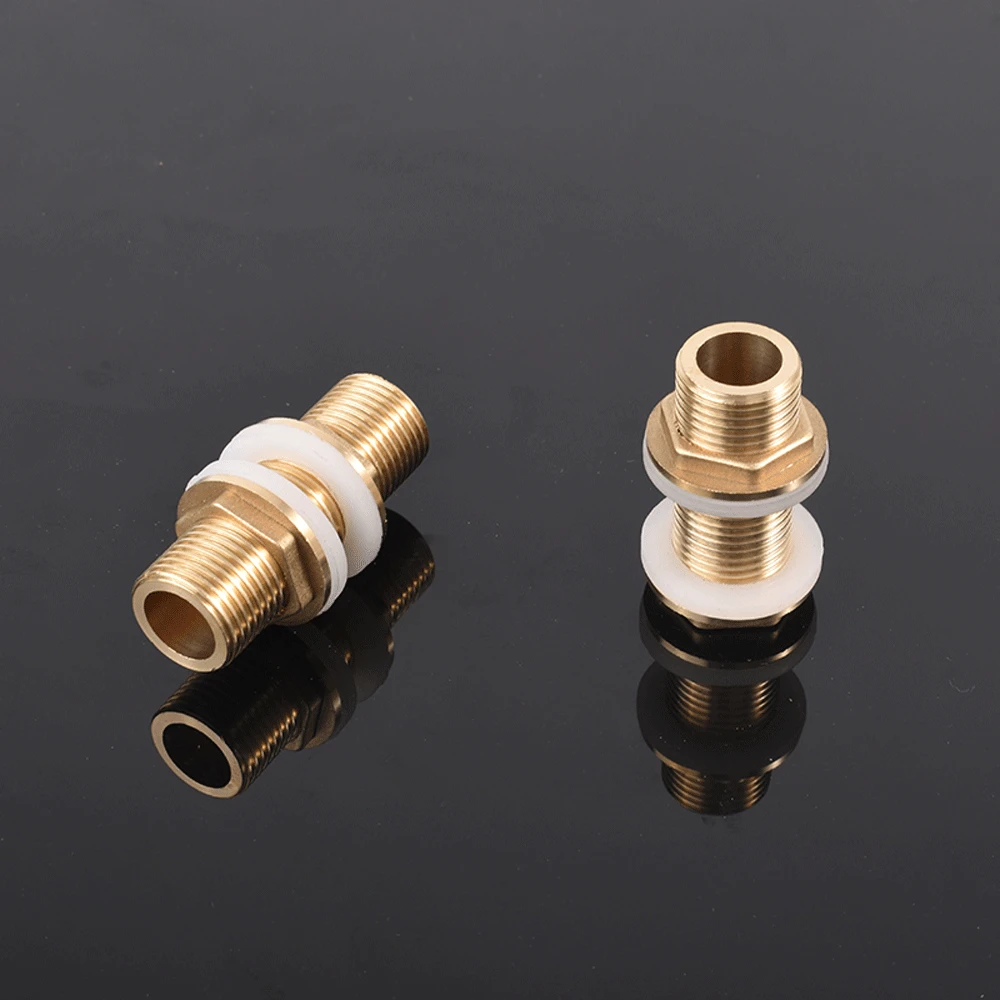 Messing 1/2 "3/4" männlich voller Nippel Gewinde platte Tank verbindung Aquarium Einlass Entwässerung platte Wasserturm Eimer Verbindung – Detail 5