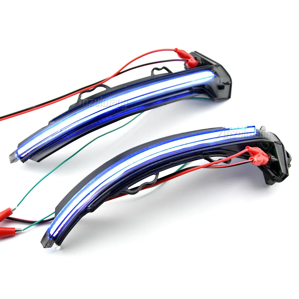Fit For Audi A4 B9 Sline 2017 up 2x LED Dynamic Turn Signal Light Rearview Side Mirror Light Indicator Blinker