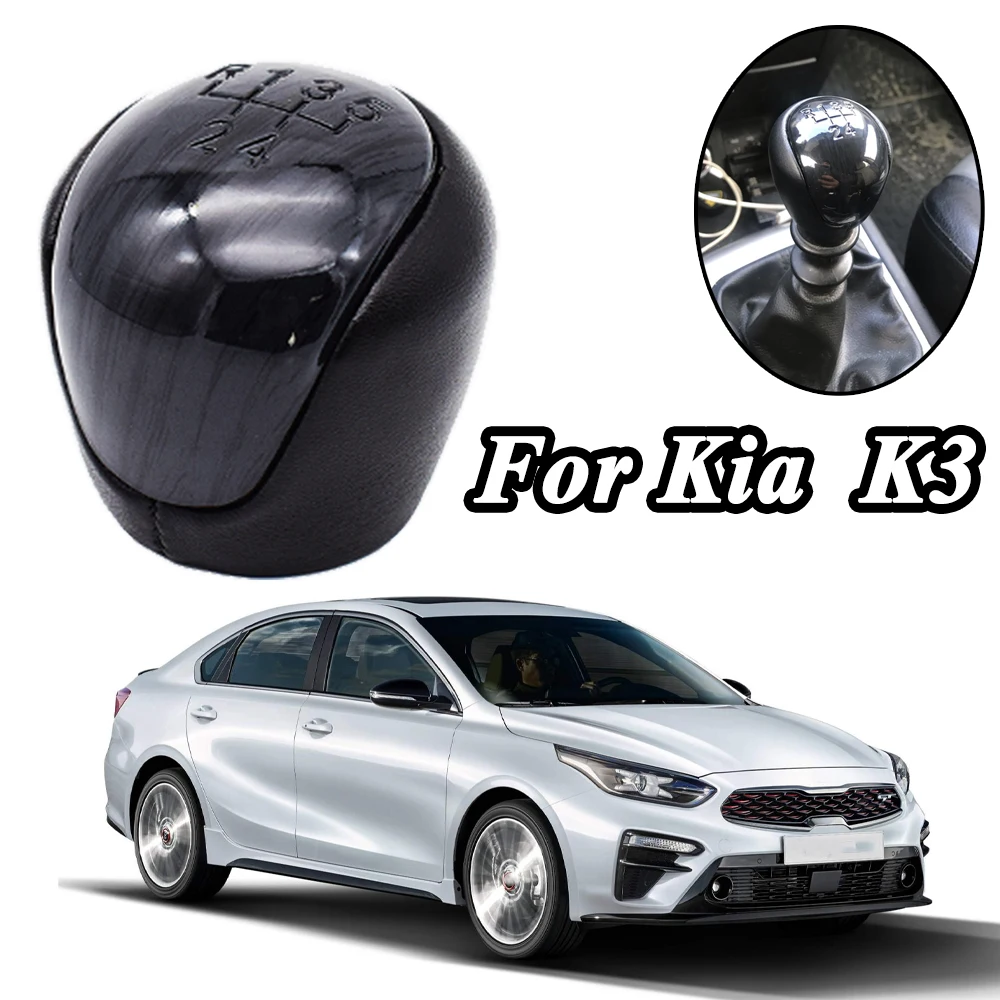 

5 Speed Gear Shift Knob For Kia K3 2012 2013 2014 2015 2016 2018Car-styling Shifter Lever Pen Handball Replacement Parts Black