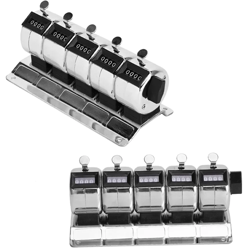 CQMF-Manual Clicker Stainless Steel Tally Hardware Tools Mechanical Counter For Terminal Counting Metal For Factory Statistics