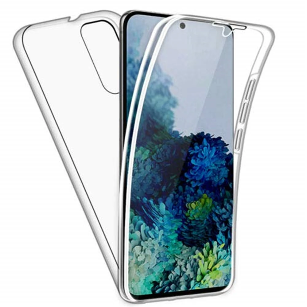 360° Vollständig Transparente Hülle für Samsung Galaxy S22 S21 S23 S20 FE Note 20 Ultra Doppelte Transparente Abdeckung – Detail 2