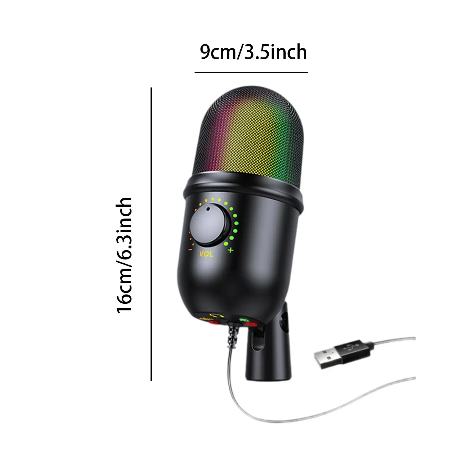 USB Microphone Studio Mic High USB Microphone for Gaming Desktop Microphone for