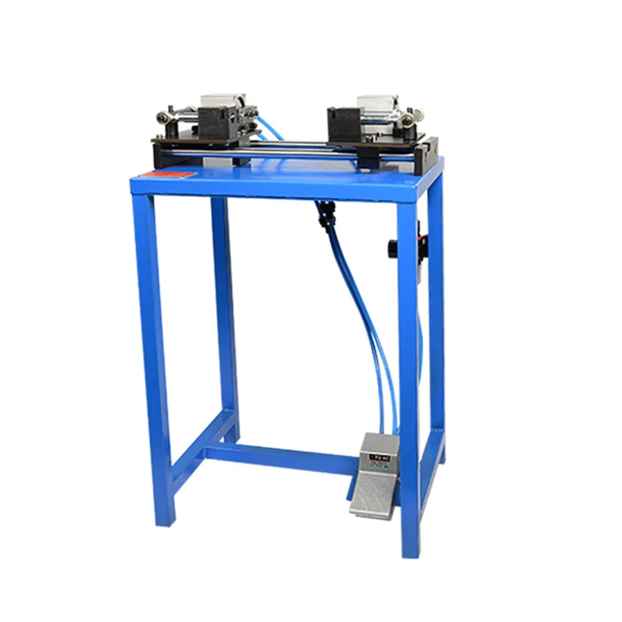 

JRC-25 Automatic Box Pressing Puncher Half Circle Hole Punching Double Nail Button Forming Machine