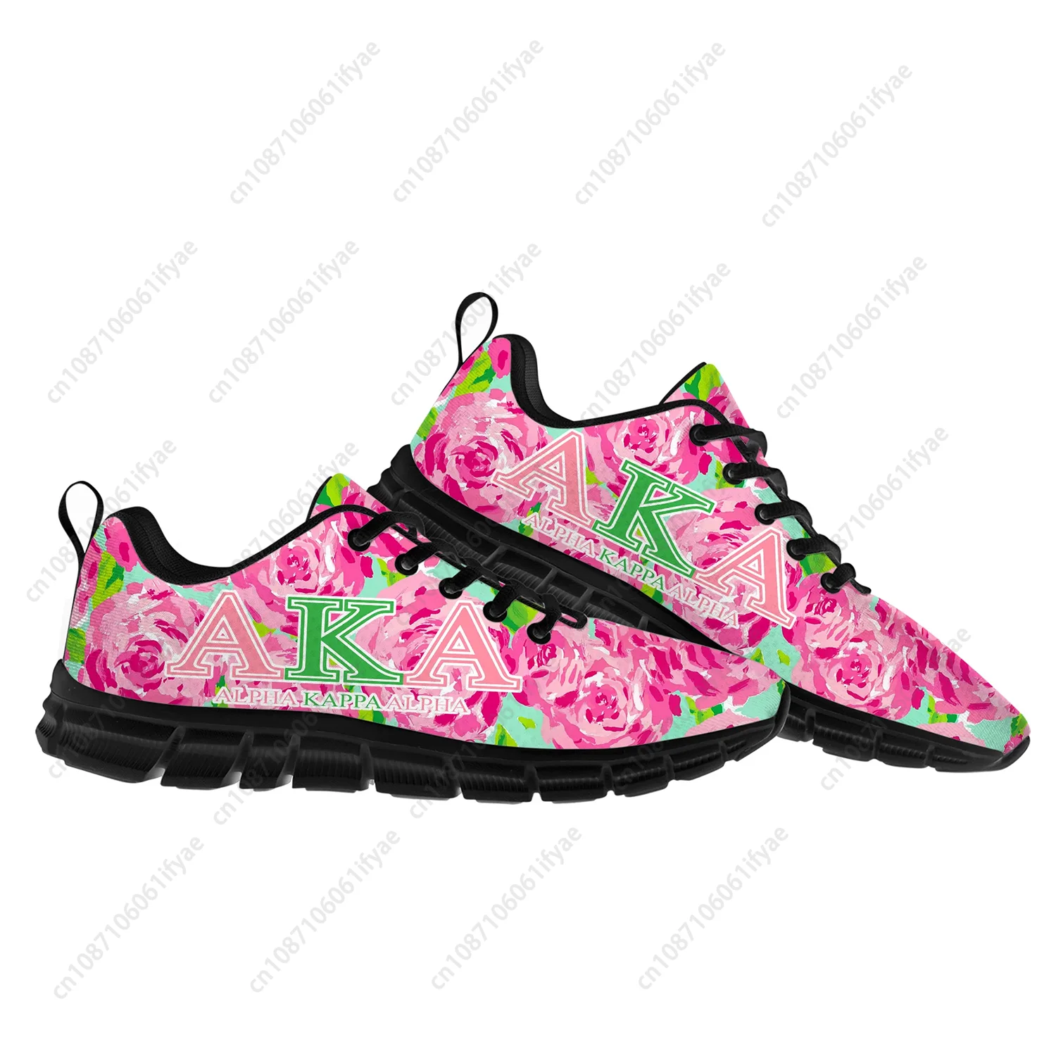 Alpha Sorority AKA 1908 Sportschuhe Kappa Alpha Herren Damen Teenager Atmungsaktive Schnür-Sneaker 3D-Druck Personalisierbare Schuhe