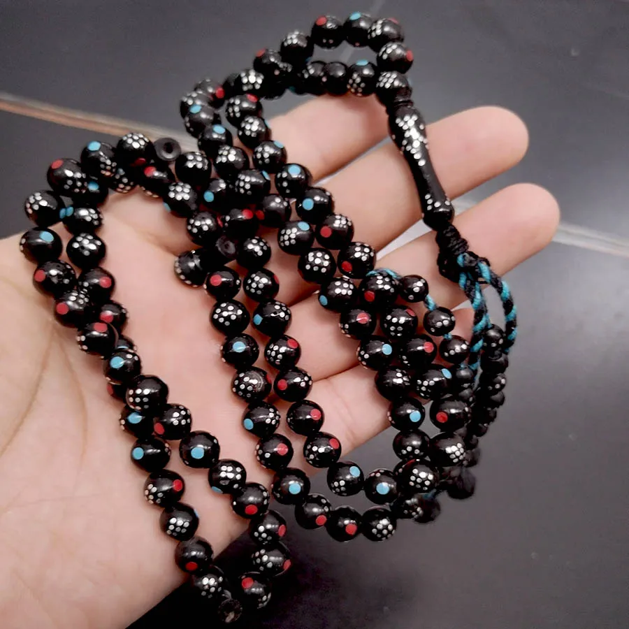 Tasbih 100 Natural kuka beads Ramadan eid gift Misbaha prayer beads handmade accessories bracelet turkish fashion