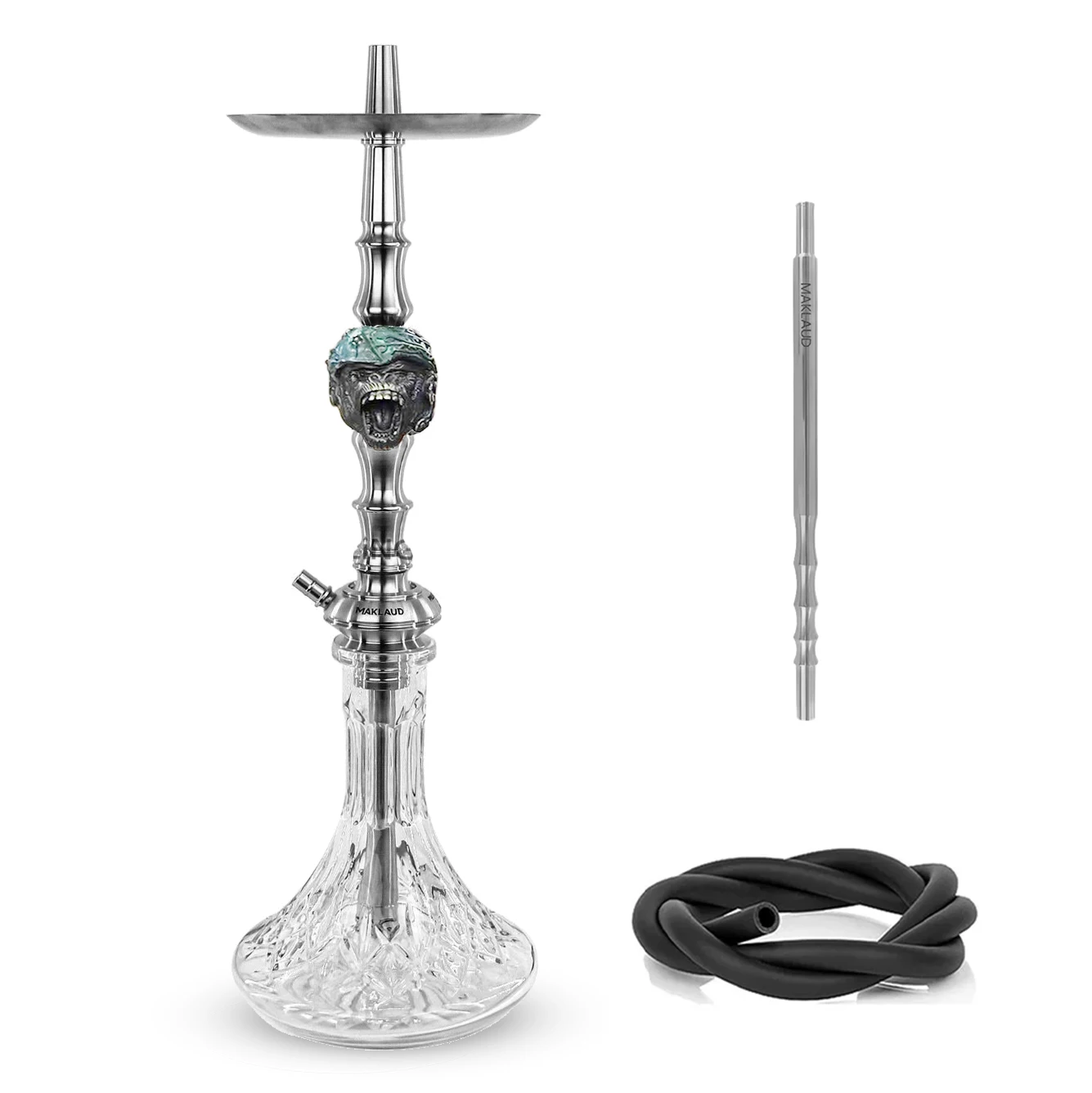 

Maklaud Helios Project 23 Hookah Shisha Set with Glass Vase Single Hose