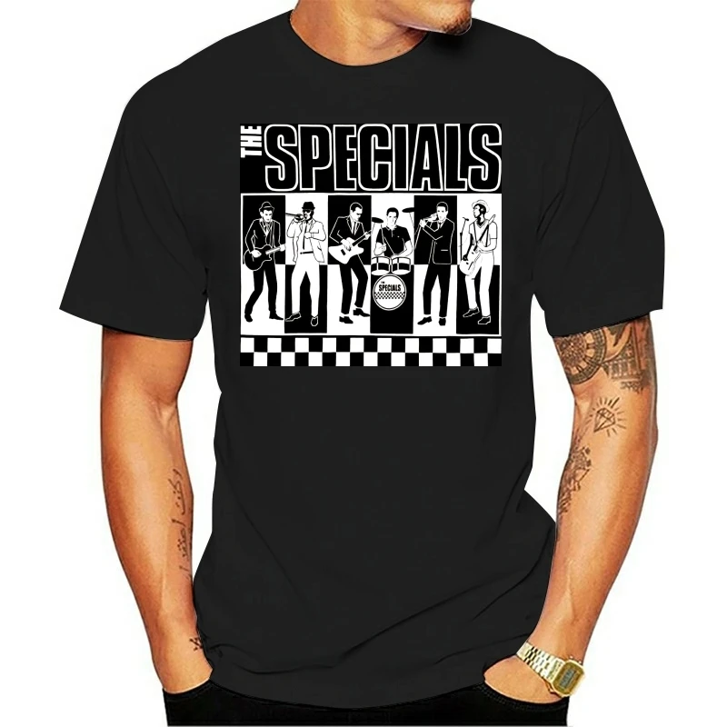 New THE SPECIALS Ska Mod 2 Tone Band  White Black T-Shirt Size S To 3XL Men 2020 Summer Round Neck  T Shirt