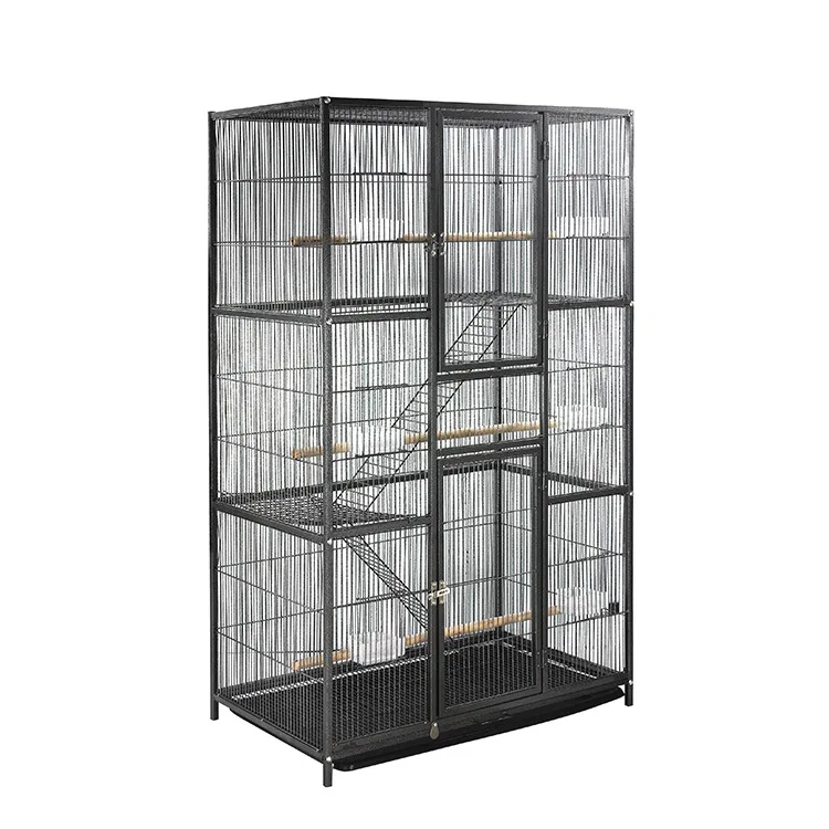 Parrot, flying bird, cage, metal, wrought iron, large size, shelf, bird villa