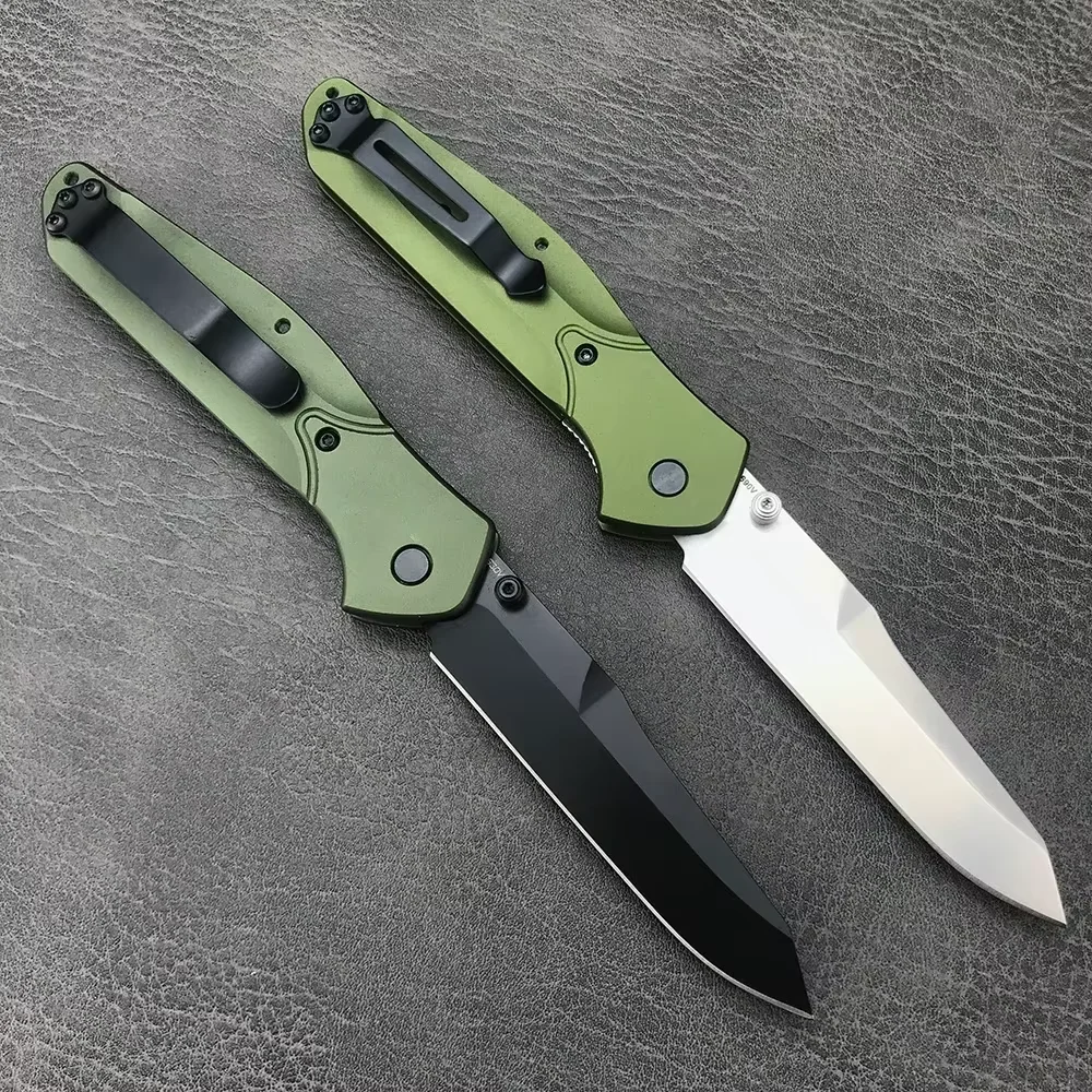 

BM 940 EDC Sharp D2 Blade Green Aluminum Alloy Handle Survival Pocket Folding Knife Camping Hunting Flipper Knives