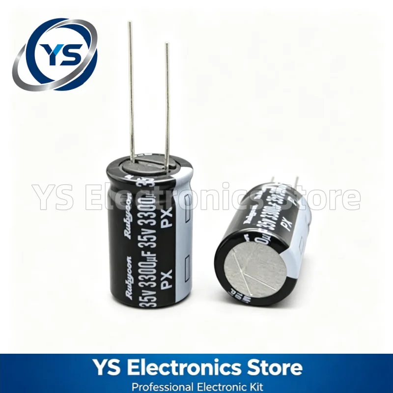 Rubycon PX Series 35V3300UF 16x25mm 35PX3300MEFC16X25 3300UF35V 35V 3300UF Electrolytic Capacitor Brand New Genuine Japan 20%