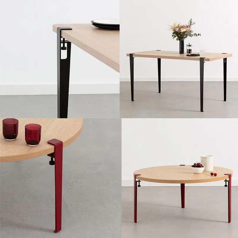 

Metal table legs, desk feet, table feet with clip pulley table feet