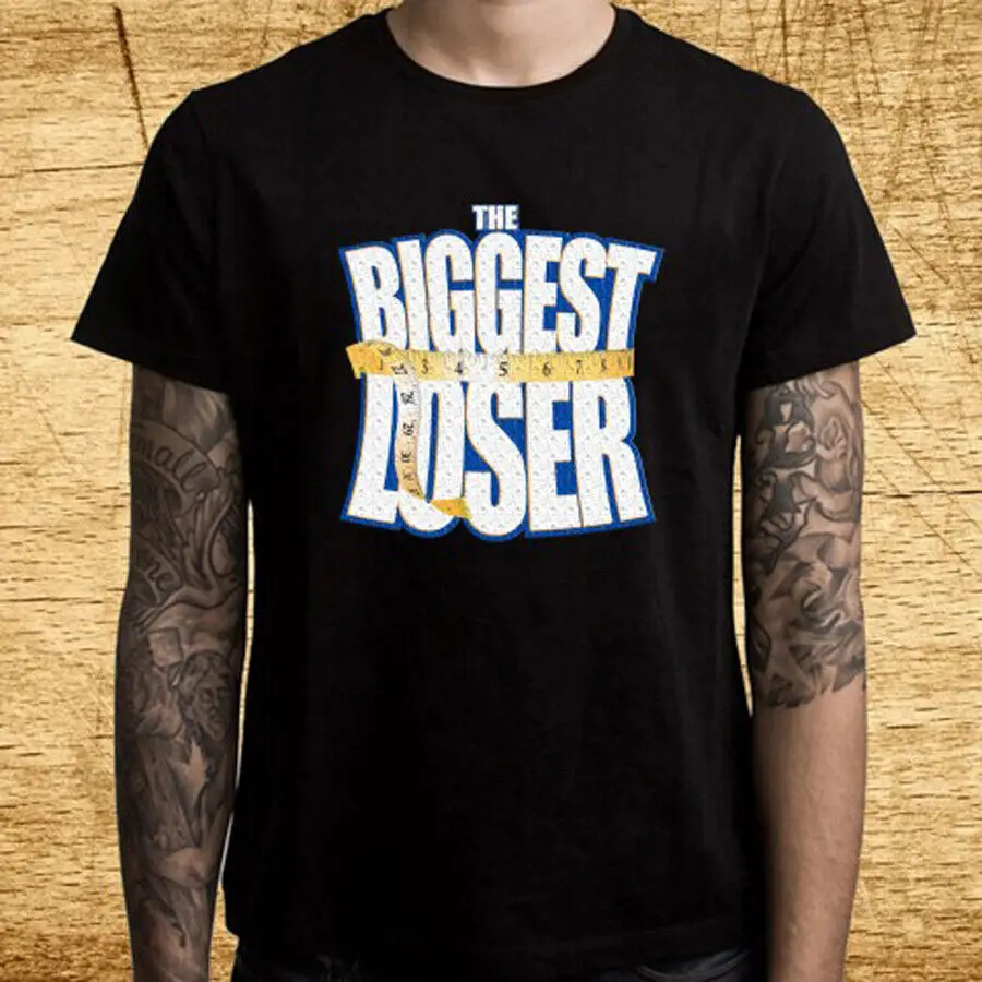 The Biggest Loser TV Show Men's Black T-Shirt Size S-5XL