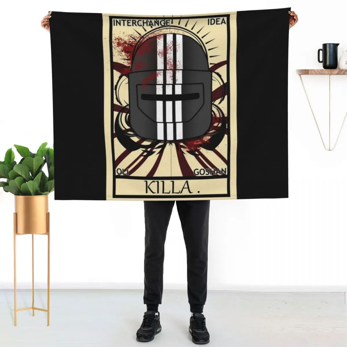 Escape From Tarkov - Bloody Killa Tarot Throw Blanket Beautifuls Bed Blankets Sofas Of Decoration Soft Big Blankets