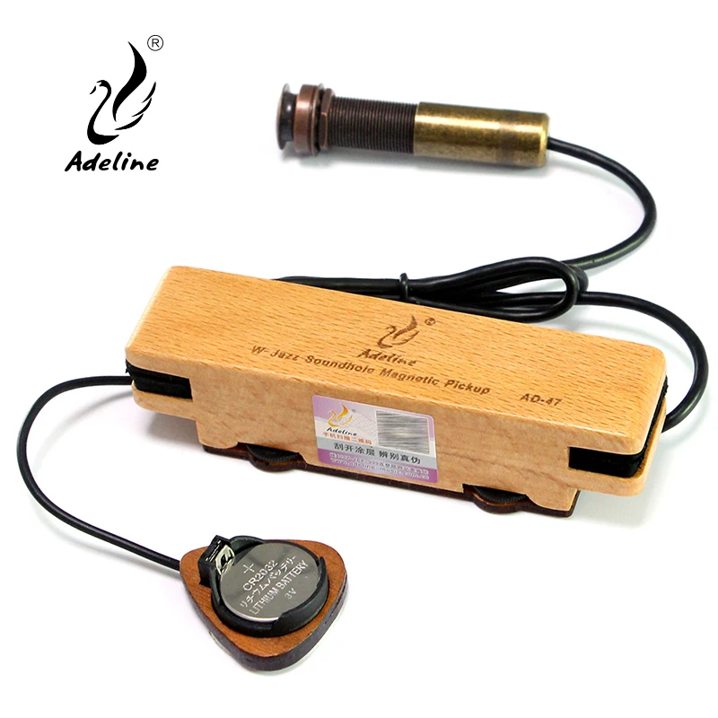 

Магнитный хамбакер Adelina Ad47 для акустической гитары, звукосниматель с отверстием для струнных инструментов, запчасти и аксессуары