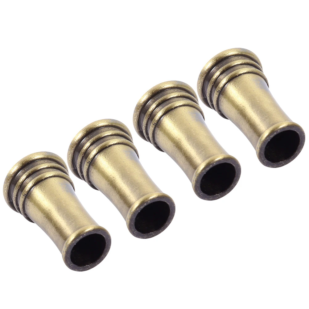 

4pcs Round Metal Pen Holder Retro Copper Base for Quill Ink Pens Desk Storage Elegant Artistic Model Home Decor