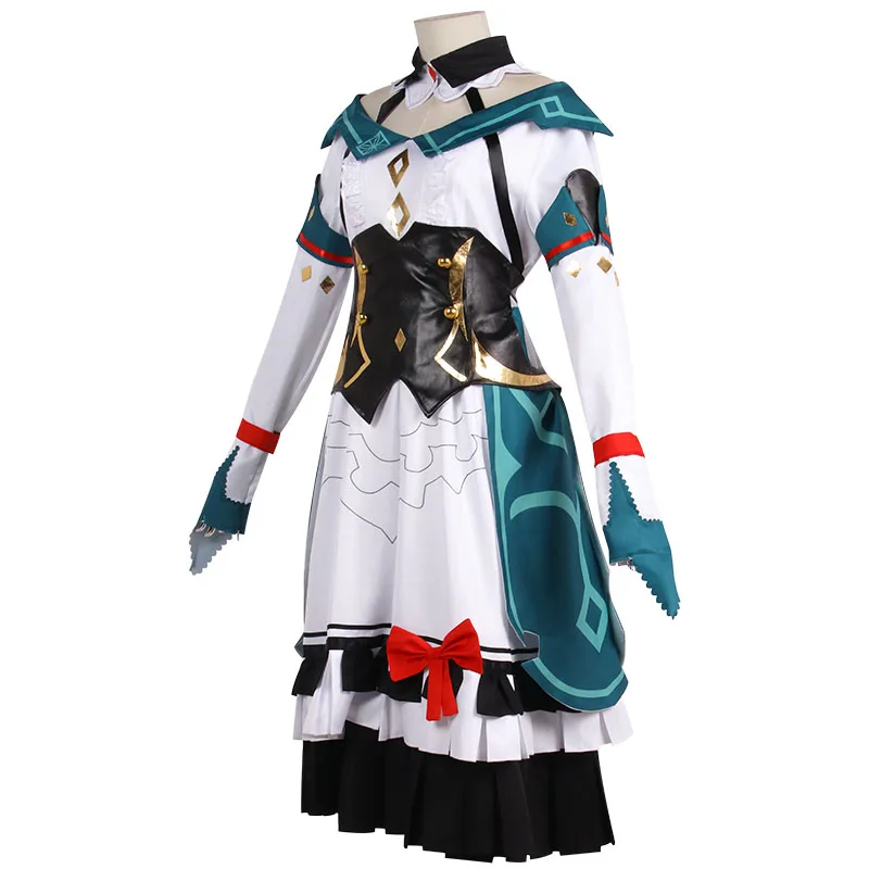 Genshin Impact Cosplay Fato para Mulher, Fato de Jogo Katheryn, Uniforme Elegante, Festa Roupas de Reprodução, Novo