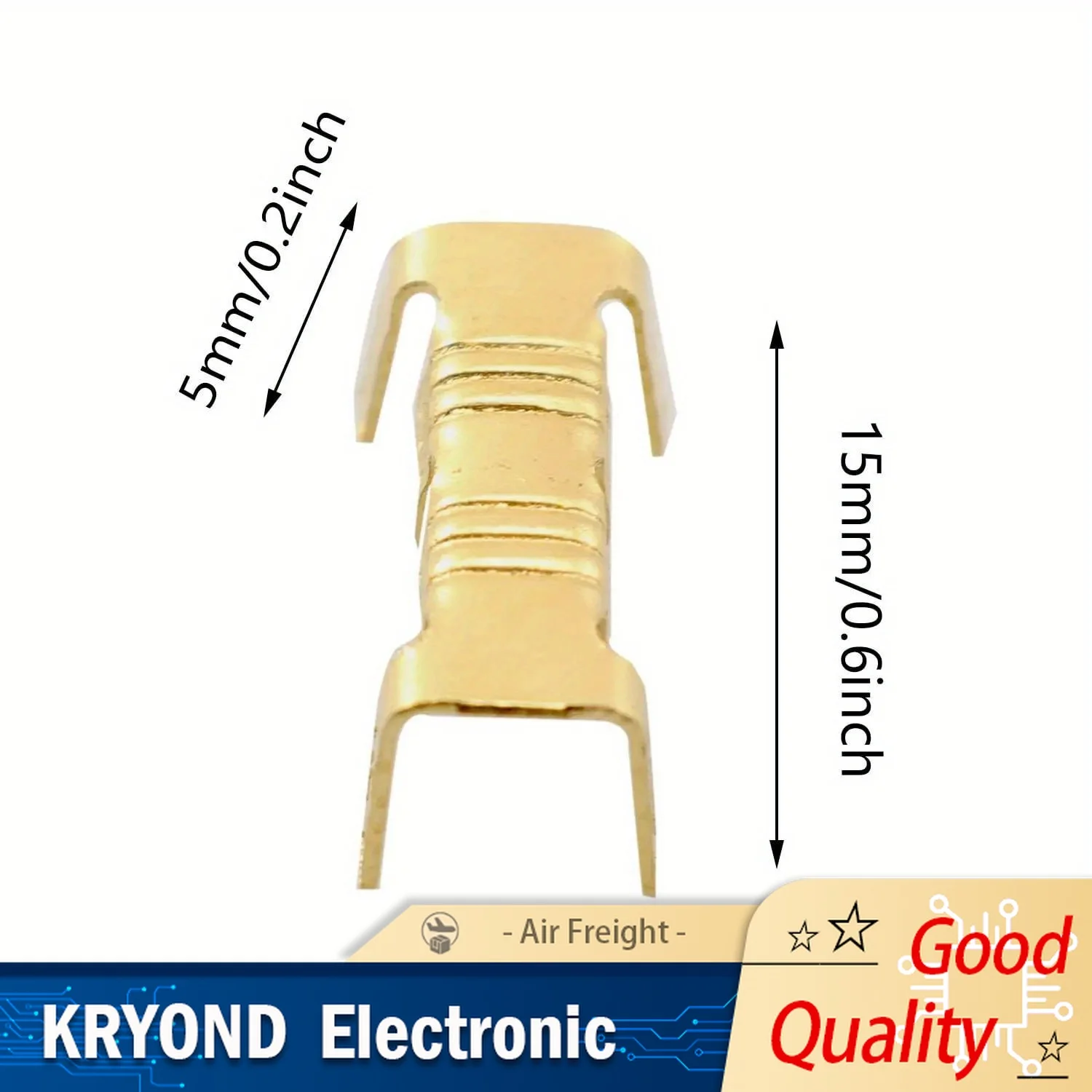 50/100PCS 453 U-shaped Terminal Block Cold Plug Connector Small Toothed Fascia Board Terminal for Automobiles 0.3-1.5mm²