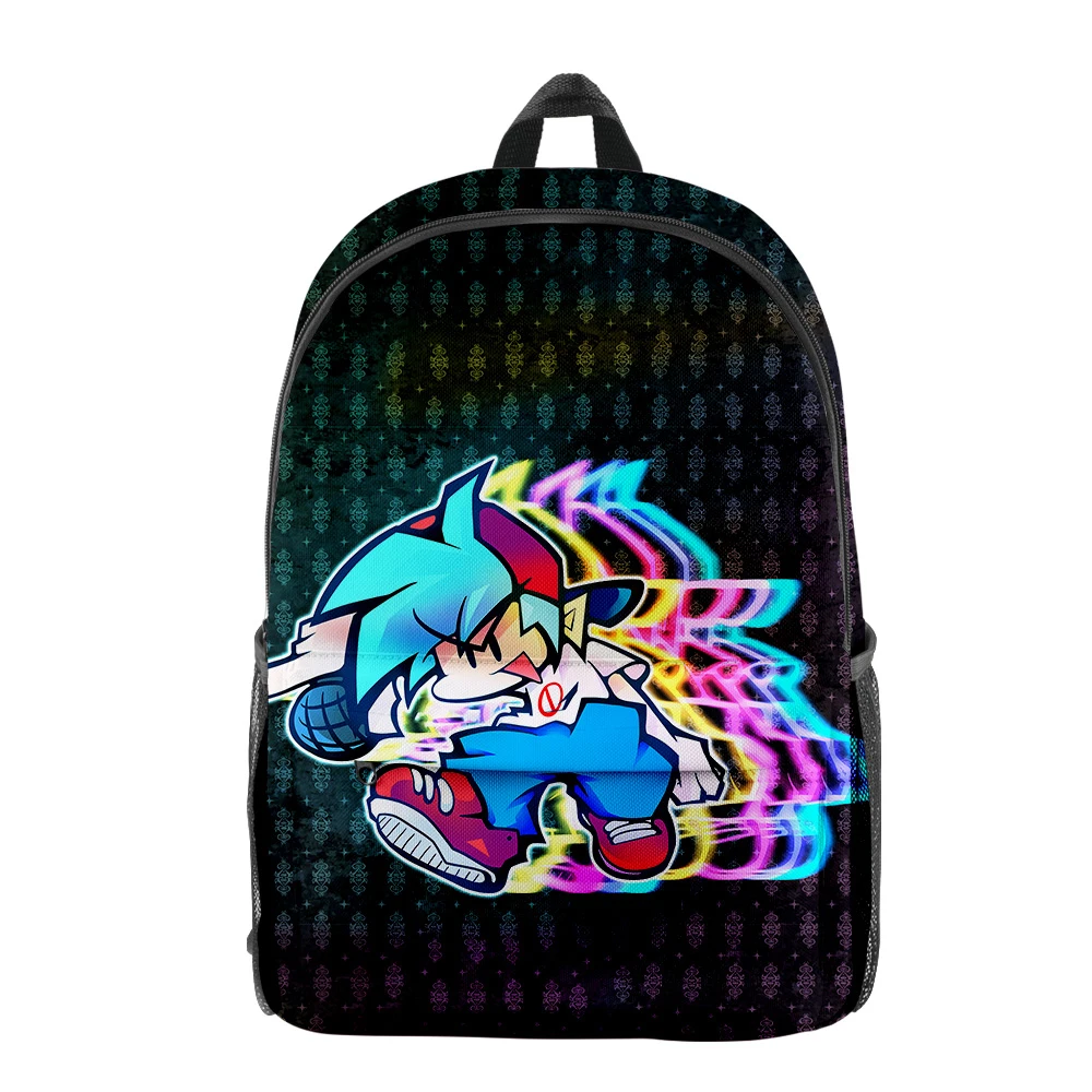 

Harajuku Novelty friday night funkin pupil Bookbag Notebook Backpacks 3D Print Oxford Waterproof Boys/Girls Travel Backpacks