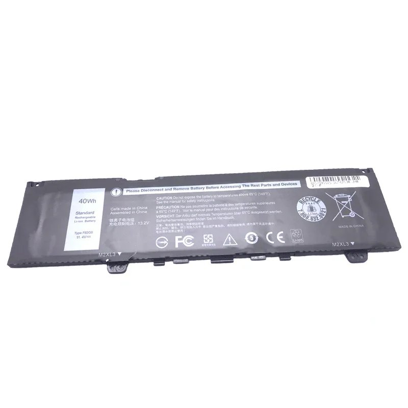 LMDTK New F62G0 Laptop Battery For DELL Inspiron 13 7370 7373 7380 7386 Vostro 5370 P83G P87G P91GRPJC3 39DY5 11.4V