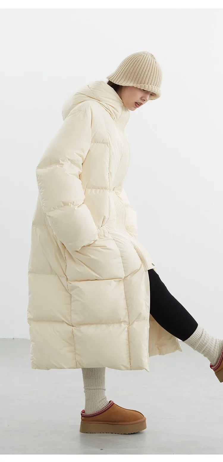 Women's Mid-Length Goose down Jacket~Thickened Warm Coat 2026 Autumn and Winter New Style Hooded Top