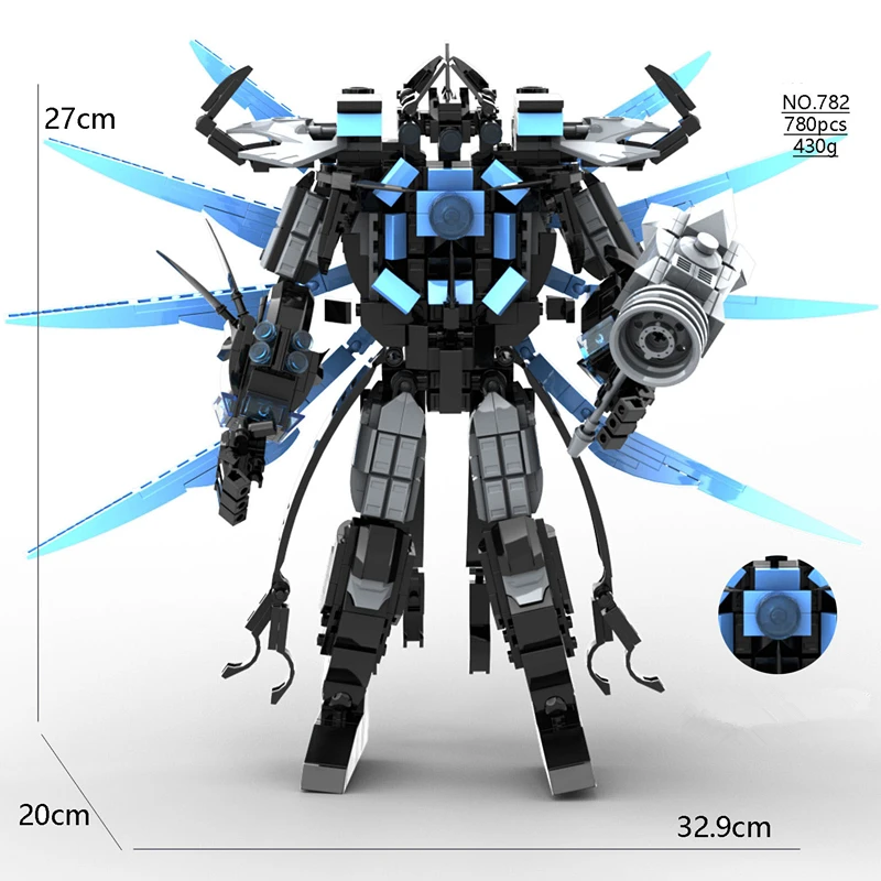 780 قطعة/المجموعة لعبة الرعب Skibidi المرحاض رجل اللبنات Trisolaran تيتان رصد DIY الطوب لعب للأطفال هدايا عيد الميلاد