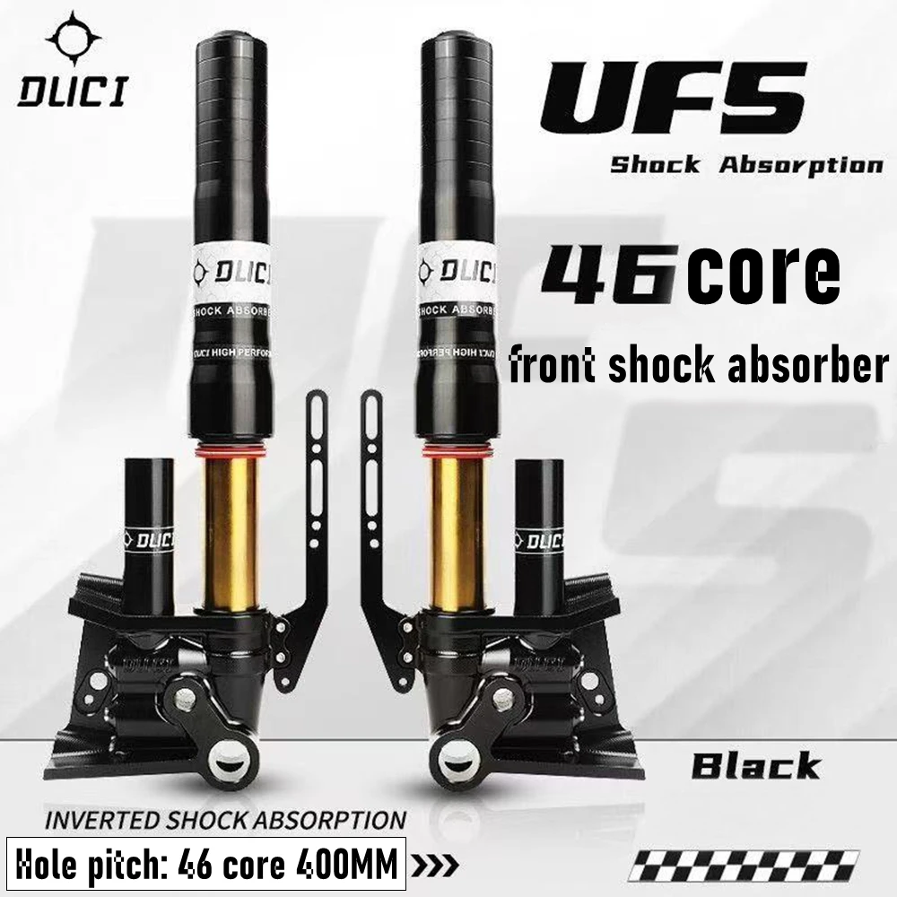 

Передняя вилка DUCI 46Core 400 мм, перевернутый передний амортизатор для мотоциклов и скутеров NIU N1S, NQI, Ninebot Cygnus-X, ZEEHO (модифицированная)