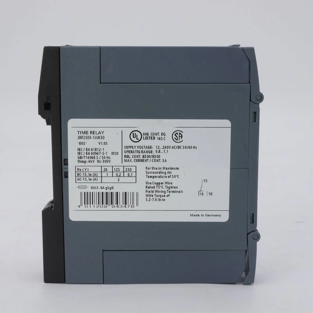 New for Siemens 3RP2505-1AW30 12-240V Time Relay Module in Box