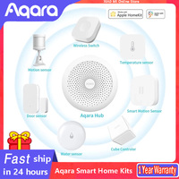 Aqara Smart Home Kits Gateway M1S E1 Hub Wireless Switch Lamp Human Humidity Water Door Sensors Relay Module For Home Kit App