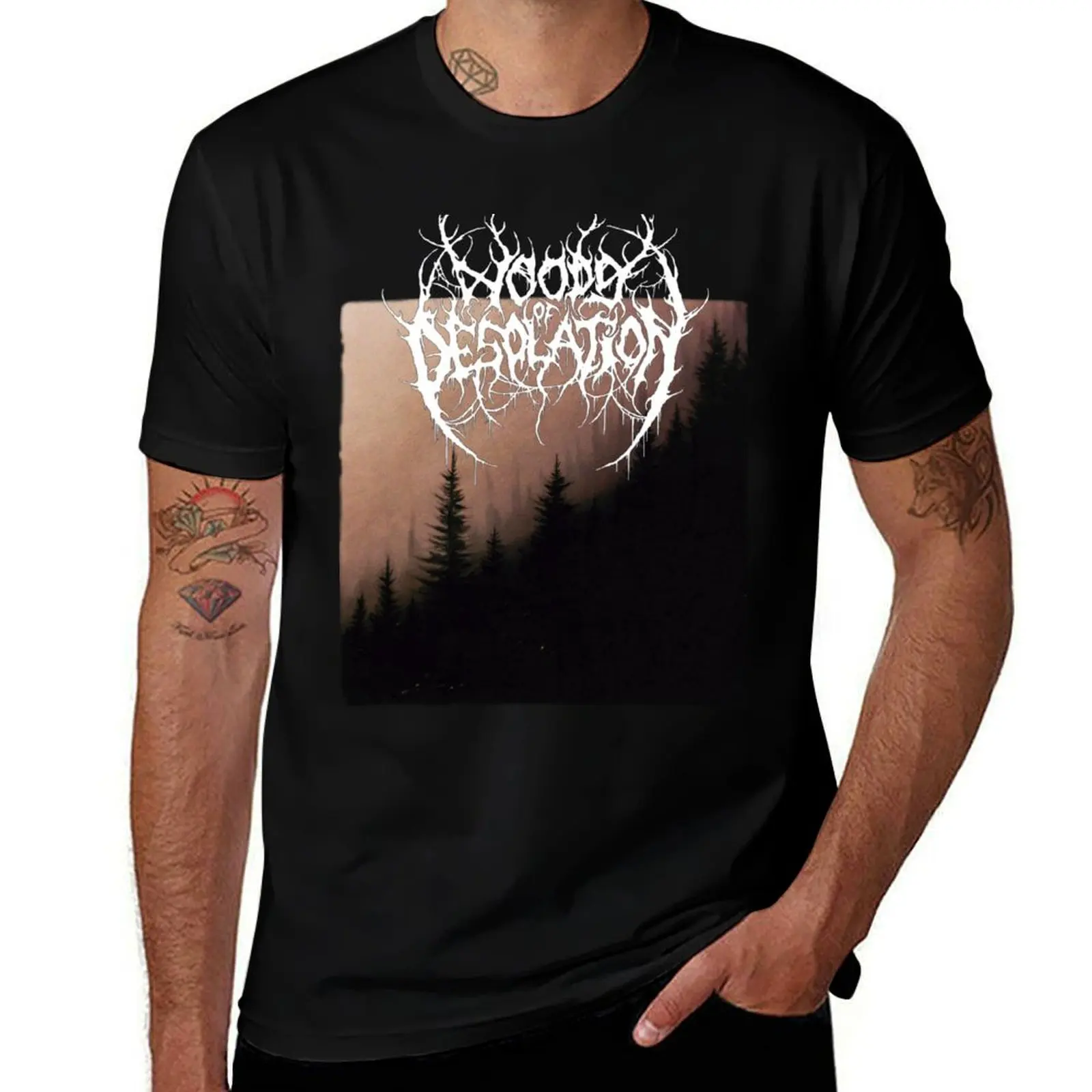 

Woods of Desolation - Torn Beyond Reason - Black Metal T-Shirt t shirt man casual t shirt man luxury T-Shirt