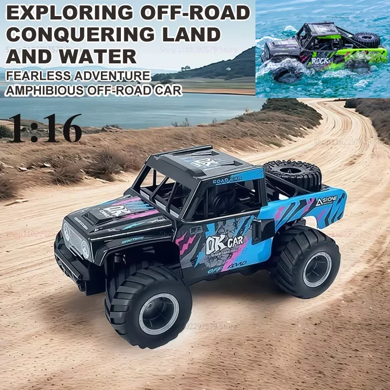 Q191 Waterproof RC Car Off-Road All-Terrain Climbing Truck Kids Remote Control Vehicle Gift for Boys Girls