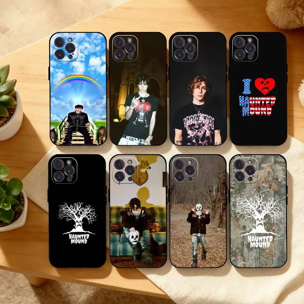 

S-Sematary H-Haunted M-Mound Phone Case For iPhone17,16,15,14,13,12Plus,Pro Max,XS,5G Soft Silicone Black Cover