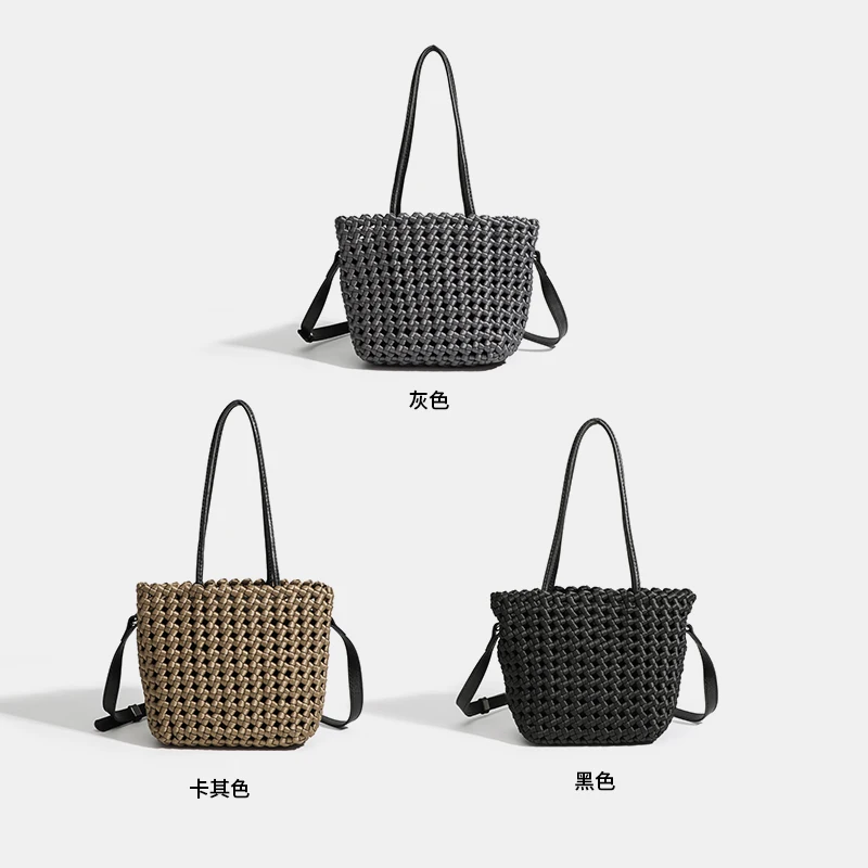 Shoulder strap handbags Woven tote Polyester cross body Shoulder bag cheap sale women\'s elegant bags clutch bag luxury festa bag