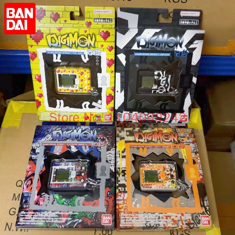 Genuino Bandai Digimon Origin 02 Digivice / V-Pet Doodle Heart Champion Edition Colección Decoración Modelo Juguete Regalos En Stock