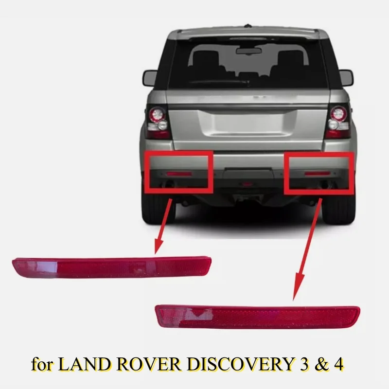 1 Pair XFF500020 XFF500030 Rear Bumper Brake Light Reflector Tail Stop Lamp Cover Fit For Land Rover LR3 LR4 Range Rover Sport