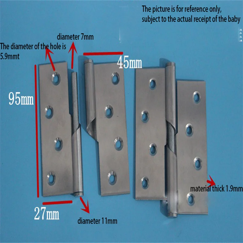 Thickened stainless steel lifting hinge/hinge detachable hinge self-closing door leaf self-closing hinge/