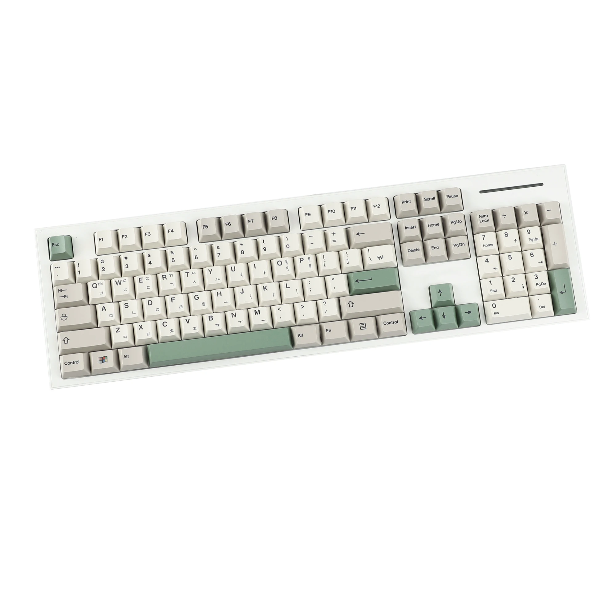 YMDK 161 Tasten 9009 Englisch Koreanisch Deutsch QWERTZ Cherry Profile Dye Sub PBT Tastenkappe für 64 87 96 104 MX mechanische Tastaturen