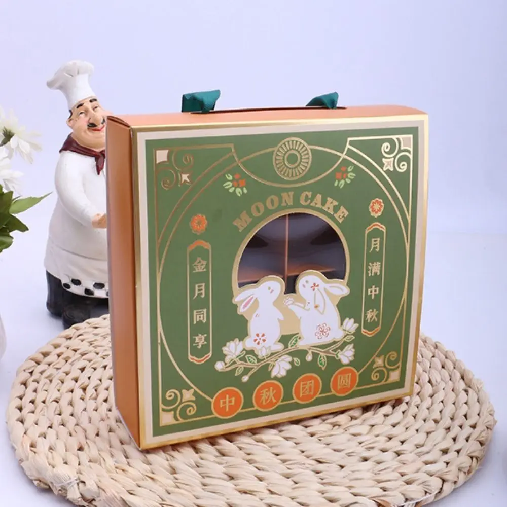 Boîtes d'emballage de gâteaux de lune, processus de bronzage exquis, boîte-cadeau de Dessert faite à la main, emballage de pâtisserie en carte blanche