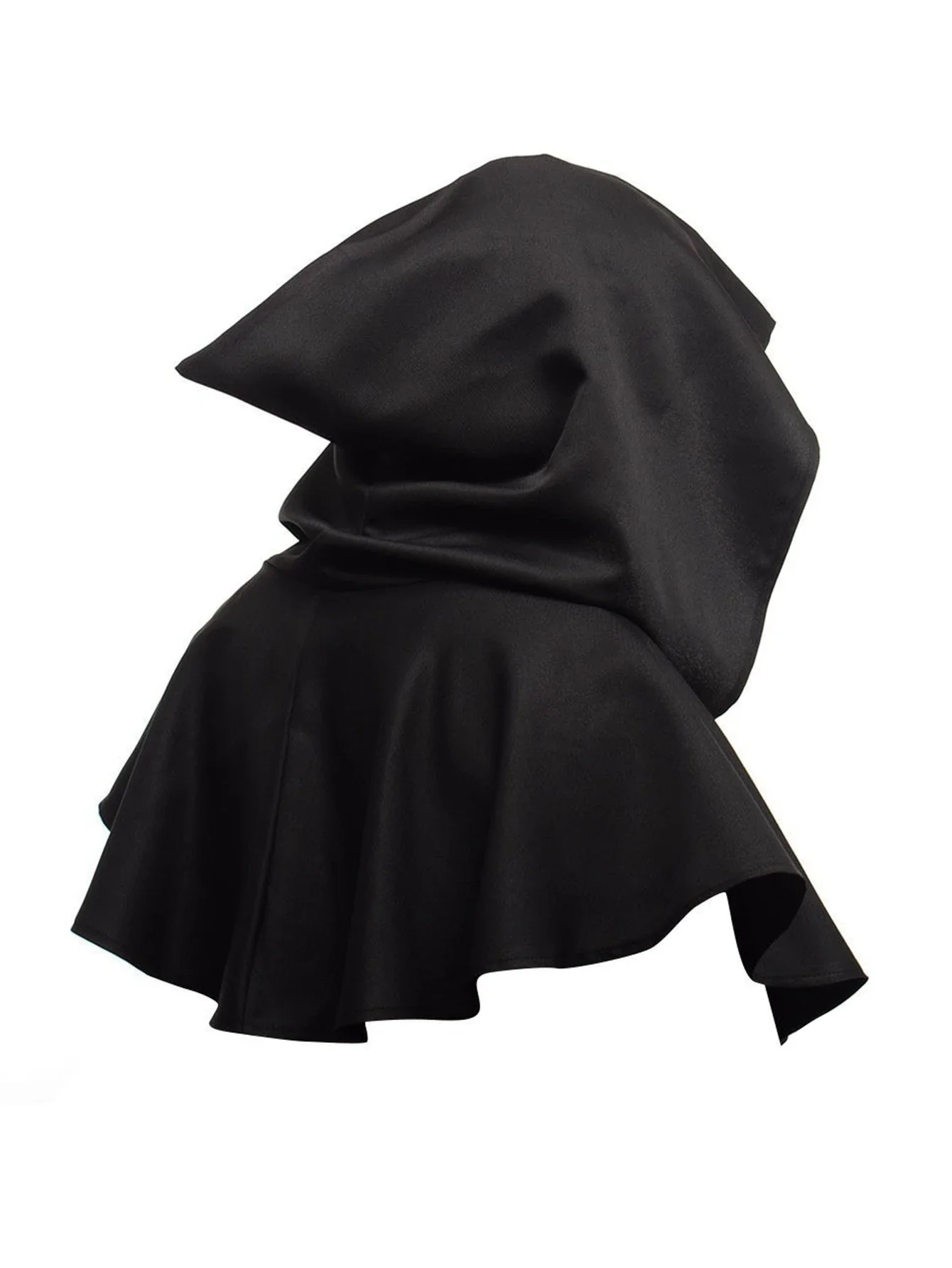 

Vintage Medieval Hooded Cloak Cosplay Costume Short Shawl Cape Halloween Outfit