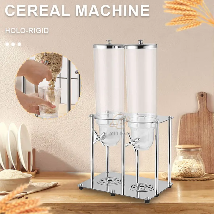 Hot dry bulk food, coffee beans, cereals, modern food dispenser containers