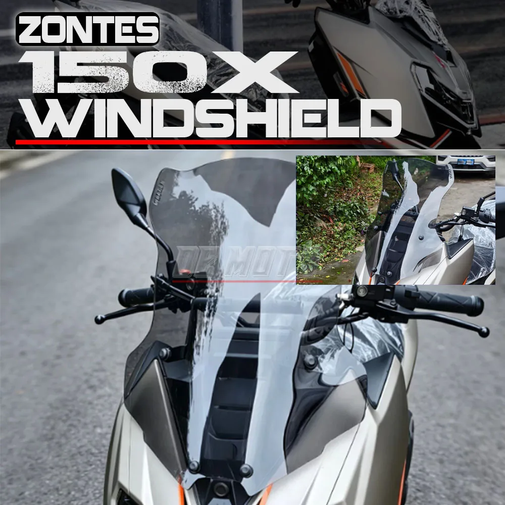 FOR ZONTES 150X Widened Second Generation Windshield Modification Front Windshield Windshield Accessories Horizontal Bar