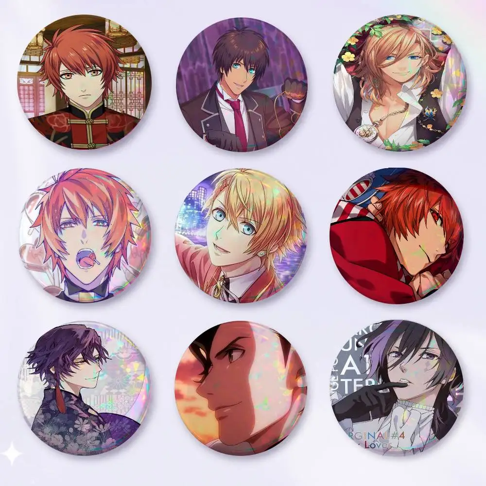 Otome Game Uta No Prince-sama Badge On Backpack Accessories Manga Icons Pins Round Cartoon Brooches For Clothes Bag Decor Gifts