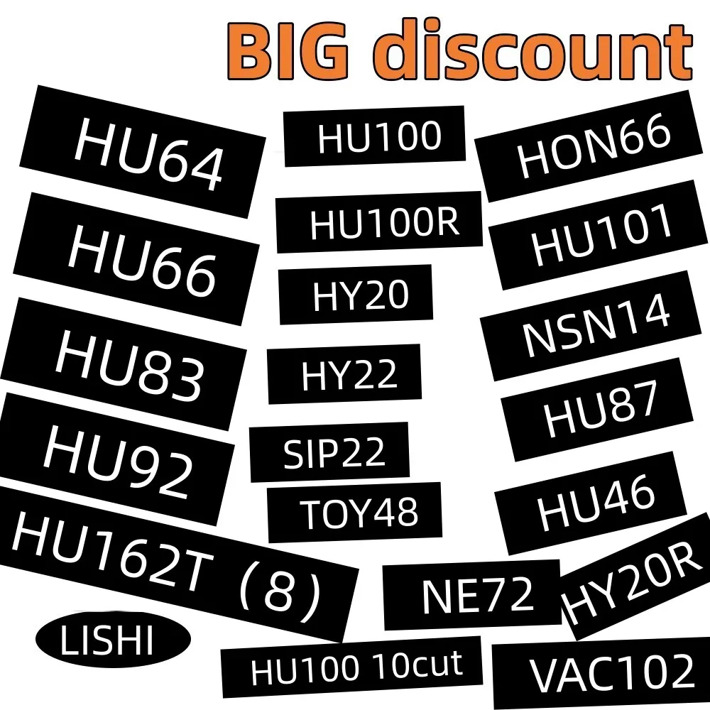 

HU64 HU66 HU83 HU162T8 HU92 HU100 HU100 10cut HU101 HU100R HY20 HY22 SIP22 TOY48 HON66 NSN14 HU87 HU46 NE72 VAC102 lishi 2 в 1